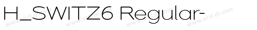 H_SWITZ6 Regular字体转换